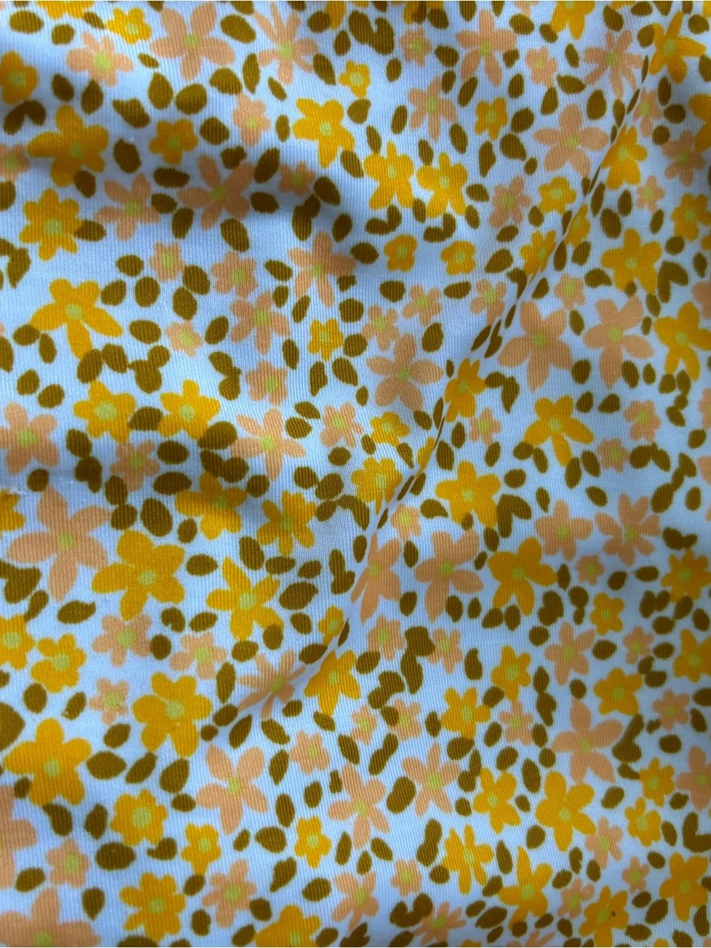 art class Yellow Floral Long Sleeve One-Piece Bodysuit